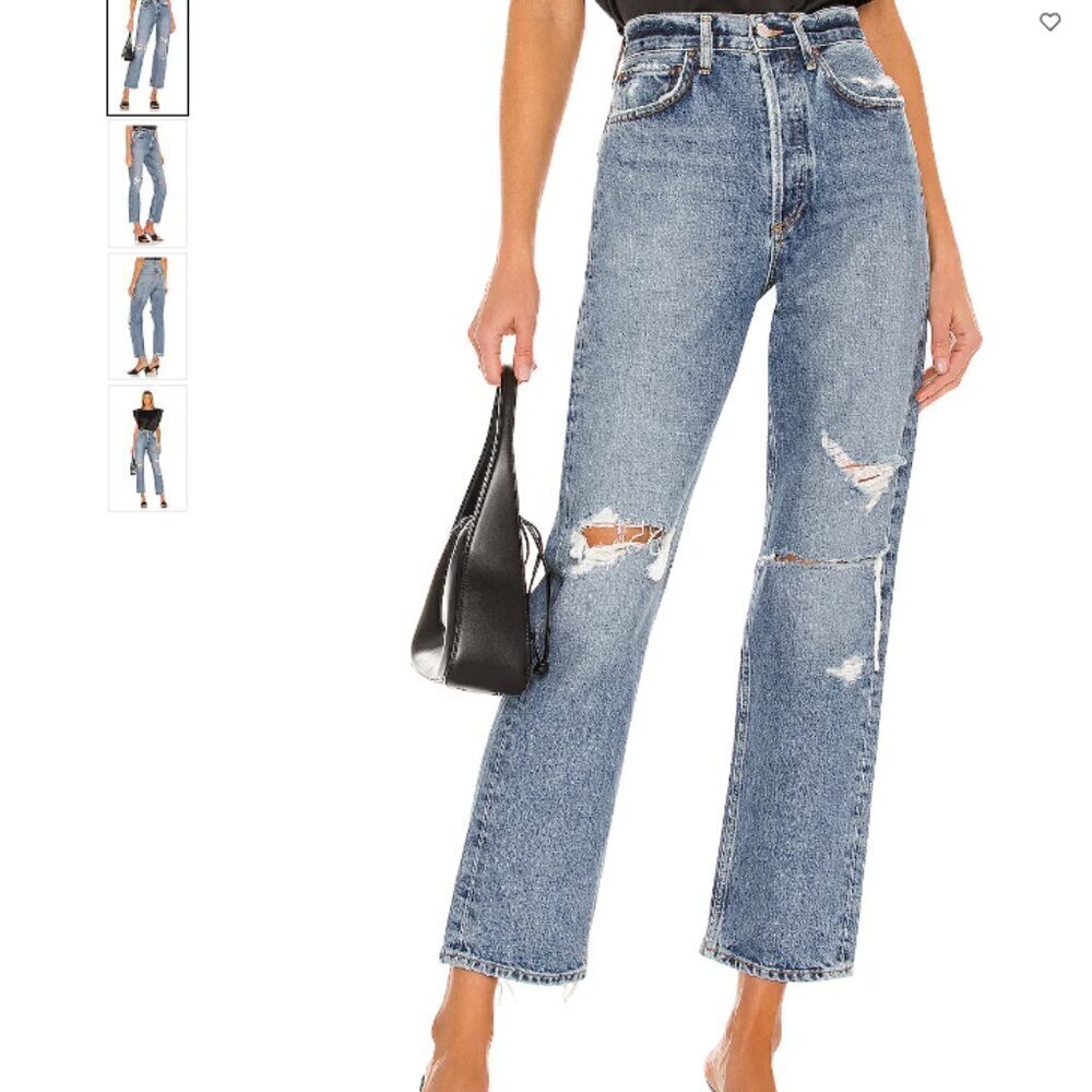 AGOLDE 90's Mid‎ Rise Loose Fit Jeans in Streamline Size 27